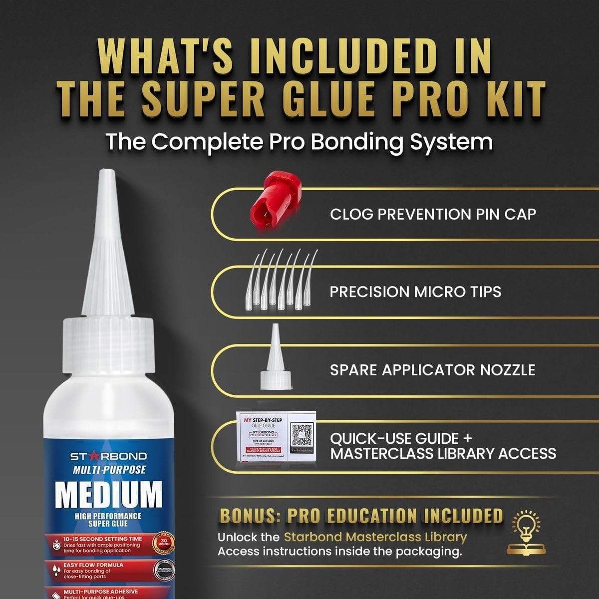 Starbond 2 oz. Multi-Purpose Medium – Super Glue (Premium Cyanoacrylate CA Glue)