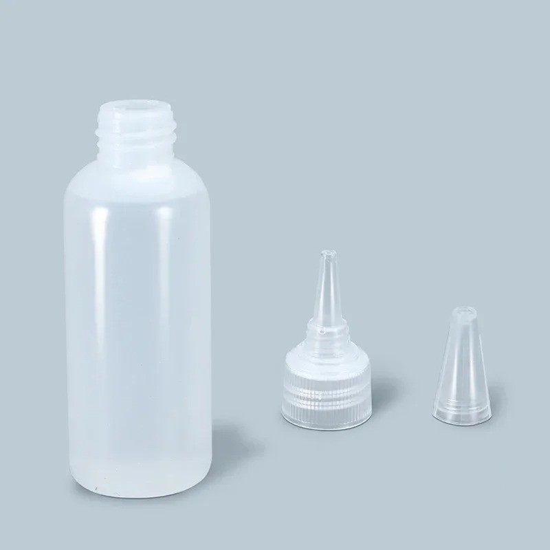10Pcs 30-100ml Plastic Glue Bottles PE Squeeze Dropper Ink Oil Bottle