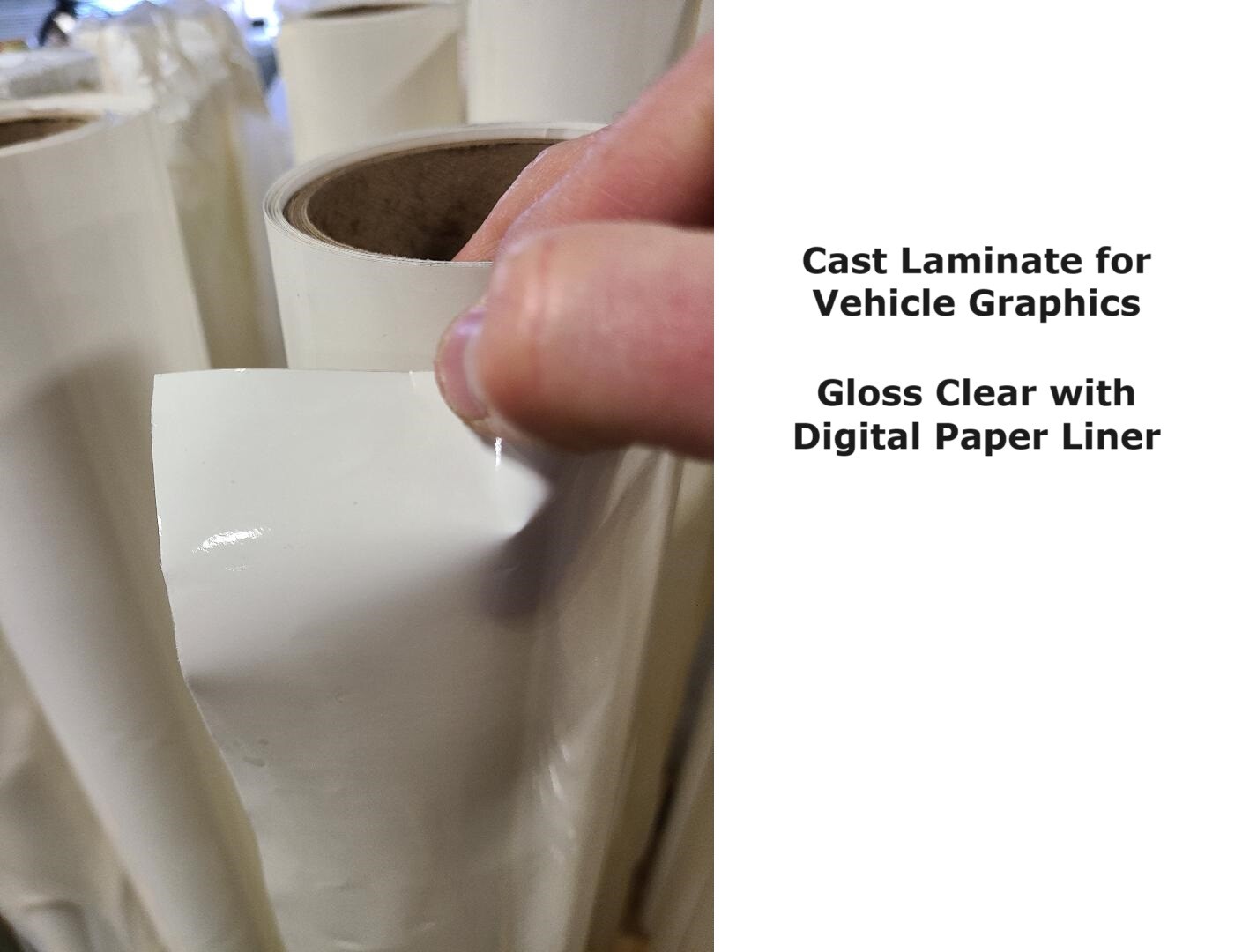 2.0mil Gloss/Matte Clear Laminate Cast Vinyl Vehicle Wrap Self-Adhesive UV 8-Yr