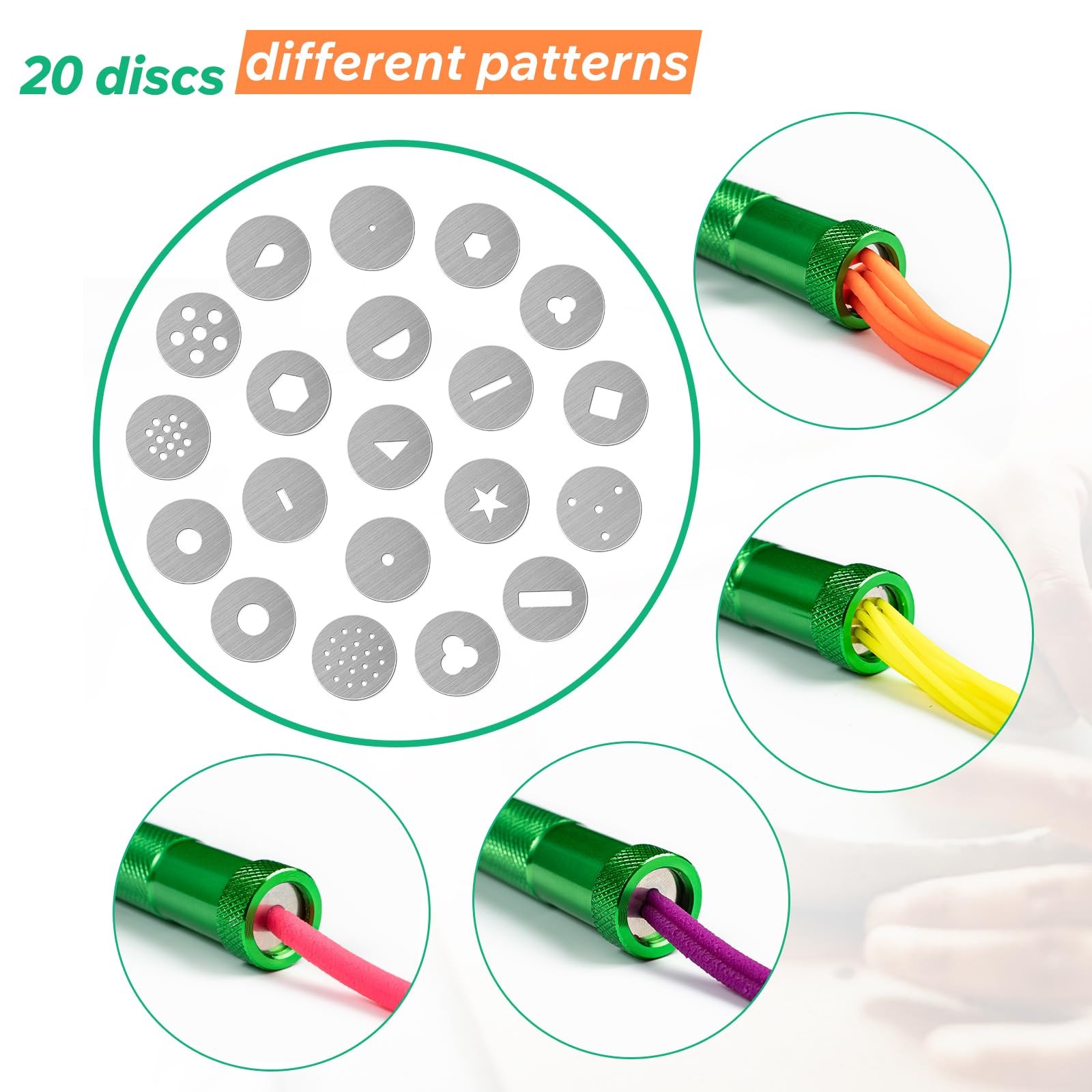 Polymer Clay Tools, Extruder, Sugar Paste Extruder-Green