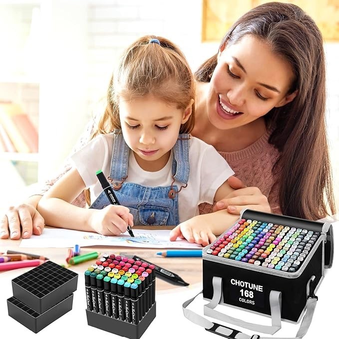 Chris.W 262 Slots Marker Pen Case – Markers, Sketch, Permanent, Dry Erase, Repai