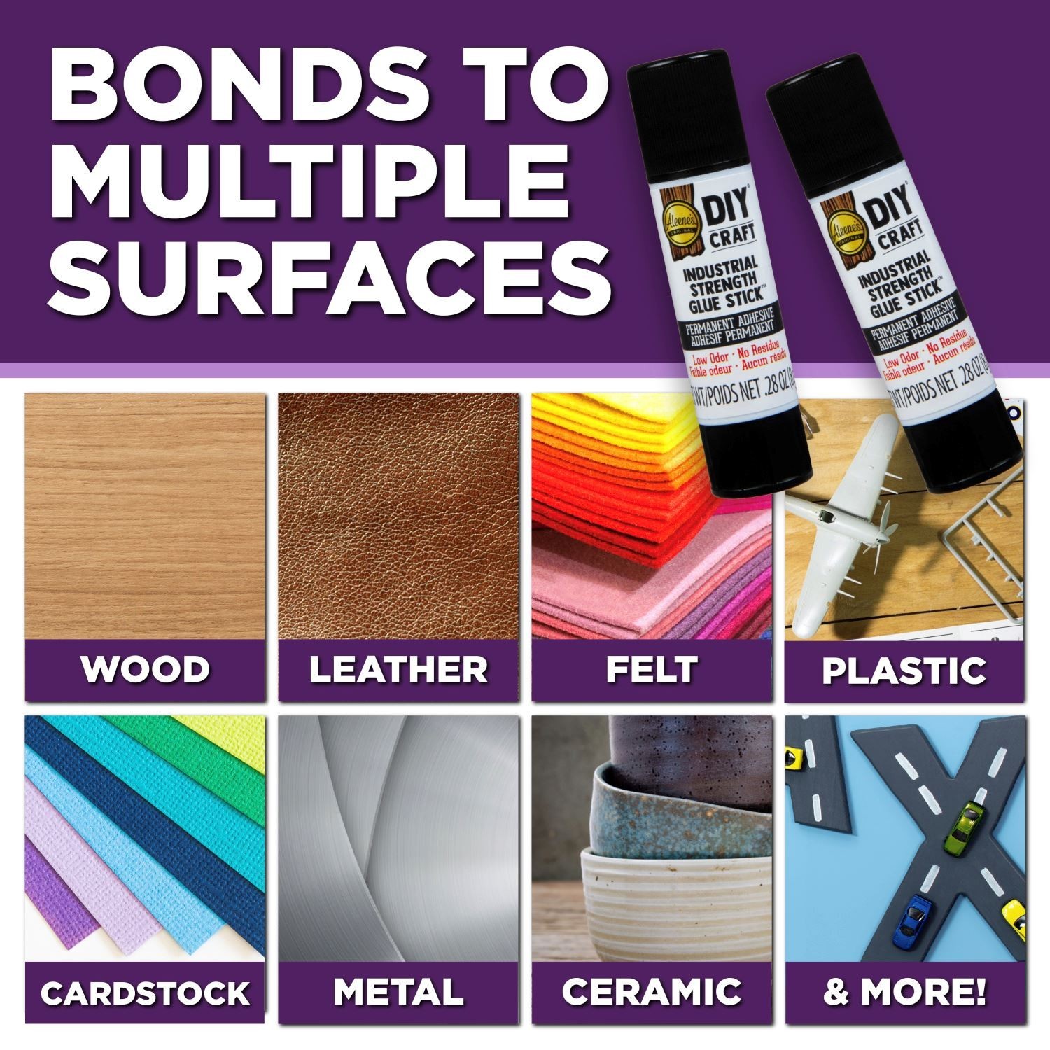 Aleene’s DIY Craft Industrial-Strength Glue Sticks, Permanent Bond
