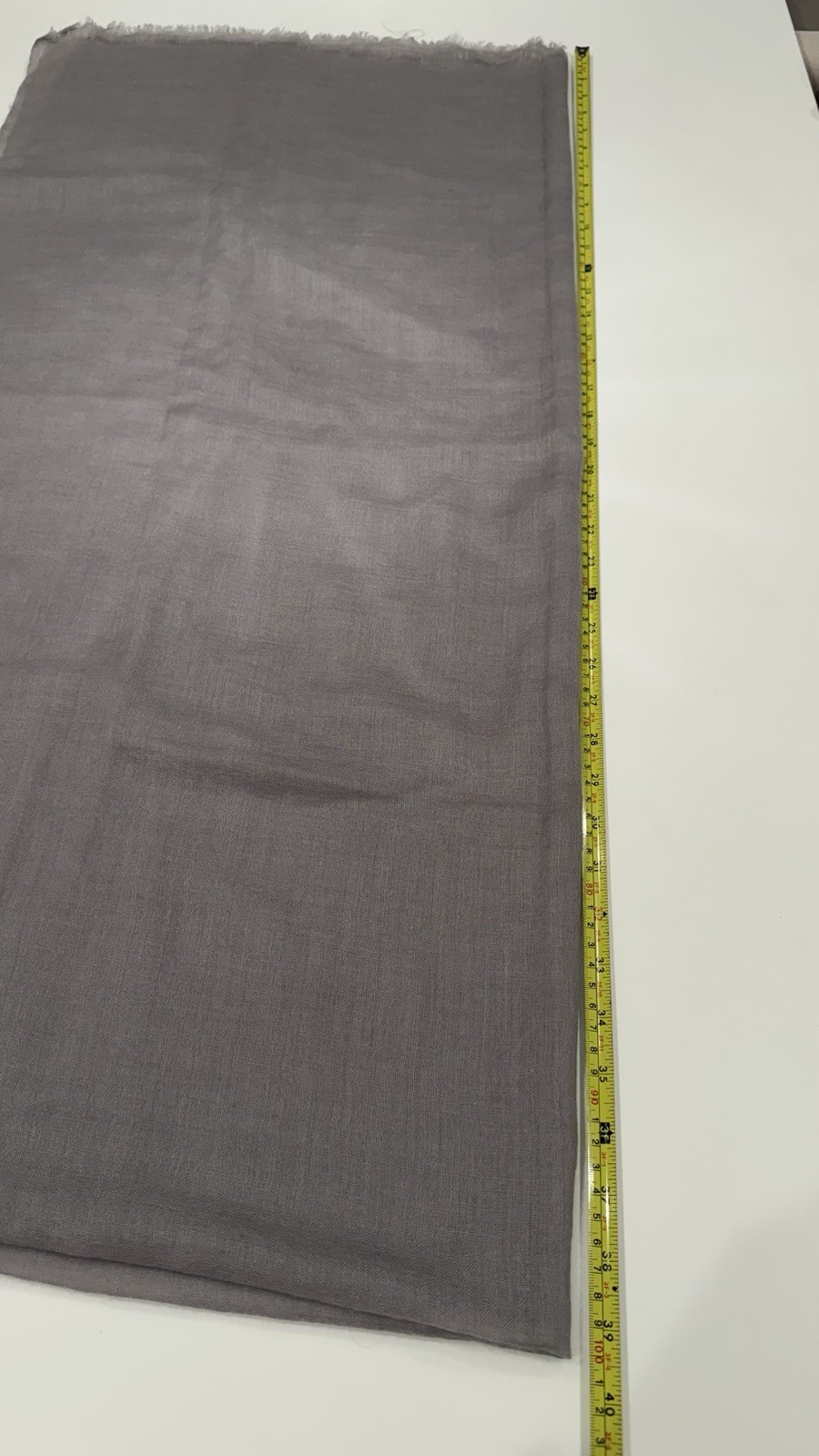 Gray Fabric Piece with Frayed Edge, Up to 45” Wide cashmere 257