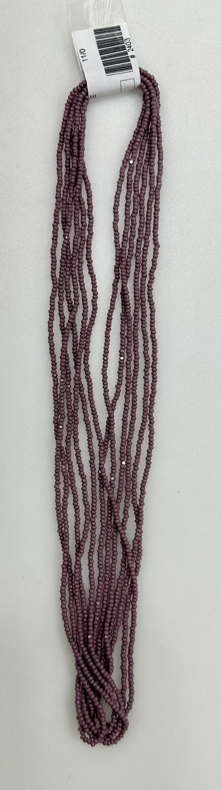 Half Hank of 11/0 Cut Opaque Seed Beads – Mauve