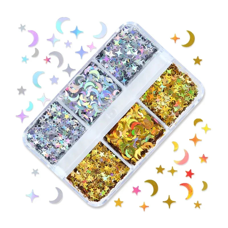 10g Holographic Alphabet Glitter Flakes Resin Sequins Filler DIY Epoxy Mold