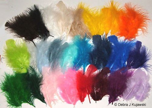 Quality 3-8″ L Fluffy Marabou Feathers in 30 colors 7 grams (1/4 oz) Approx 35