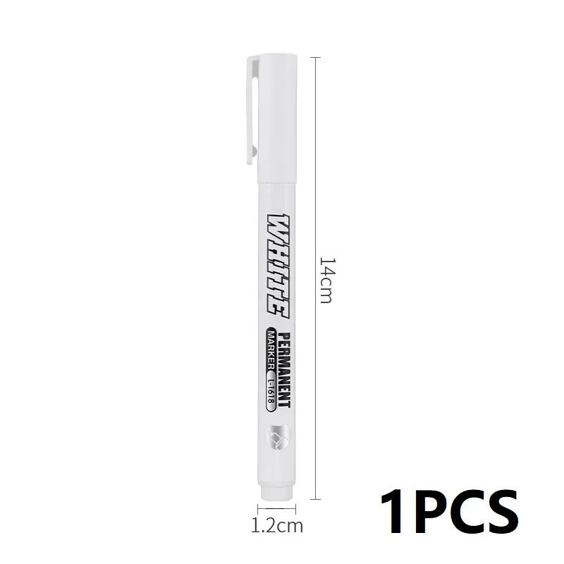 1-10 Pack Acrylic White Paint Pens White Permanent Marker with Extra Fine Point
