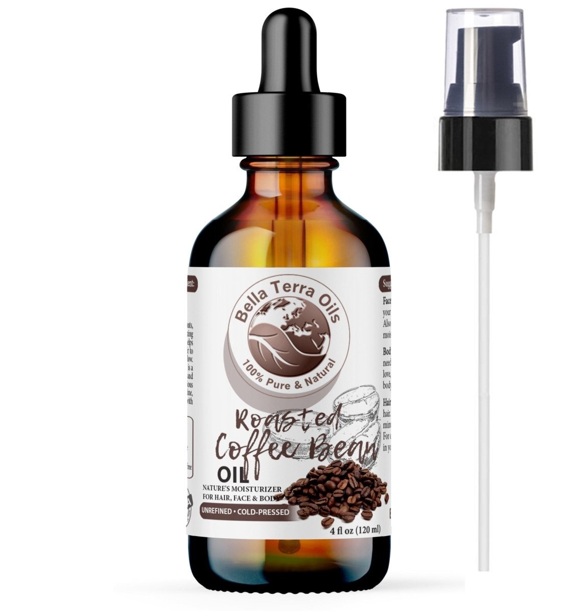 Roasted Coffee Bean Oil: Natural, Rich, Ideal for Revitalizing Skin and Hair