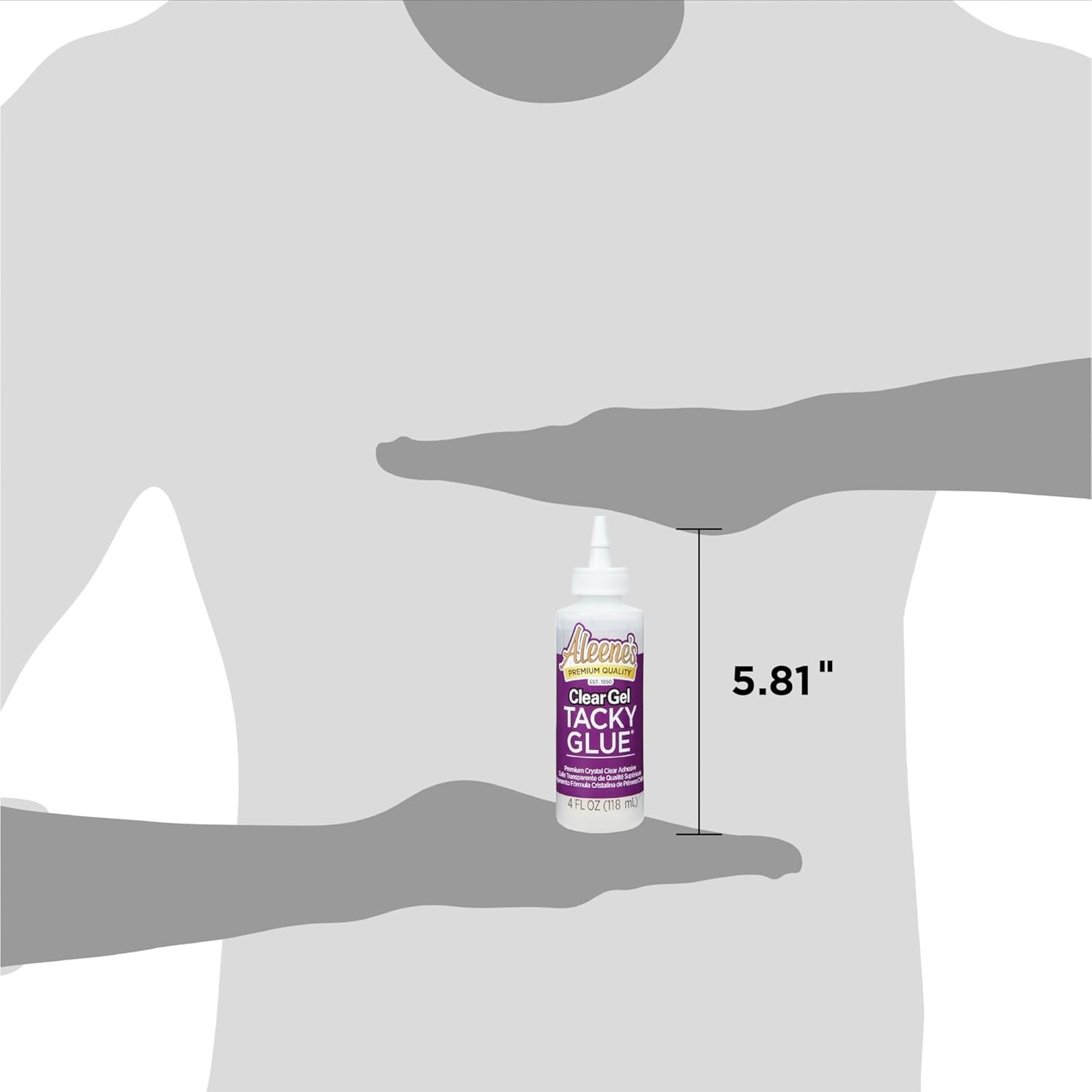 Eco-Friendly Clear Gel Tacky Glue, 4 Fl Oz – Dries Crystal Clear for All Crafts