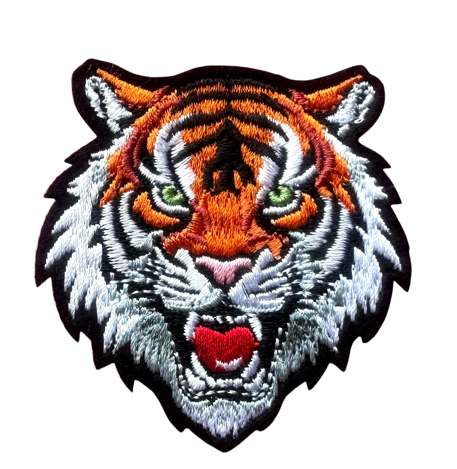 tiger Embroidered Iron-On Applique patch 2+1/4 x 2+1/2-inch FREE SHIPPING