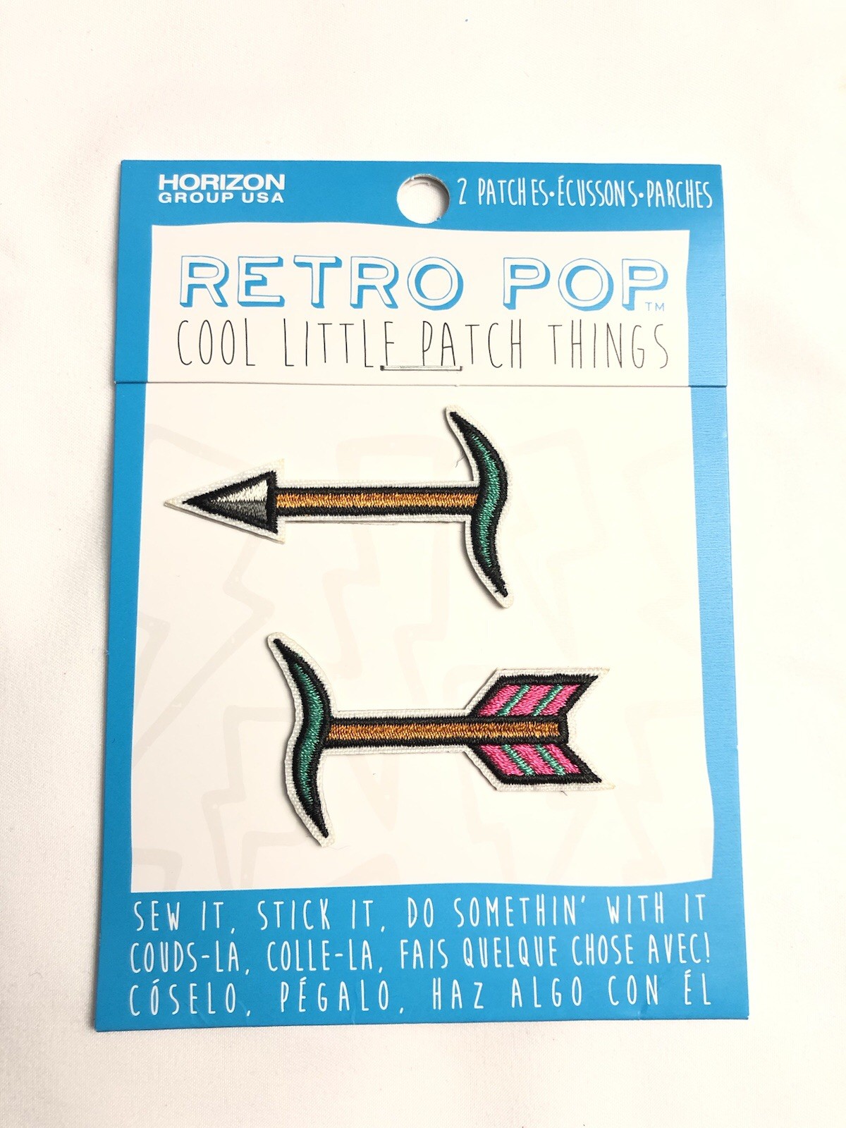 100 PACK Retro Pop Cool Little Things ARROW Patch Sew or Stick Embroidered