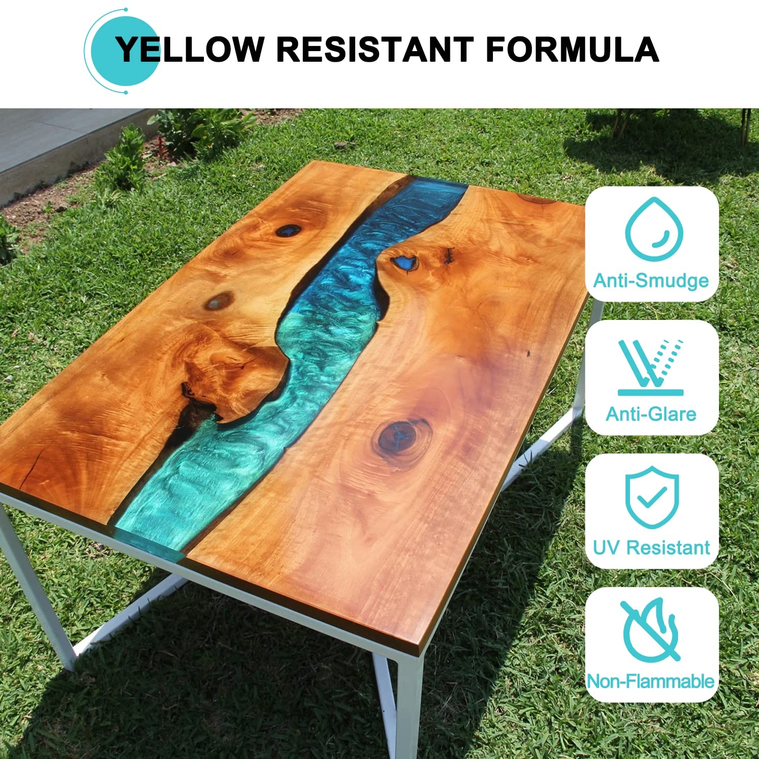 Epoxy Resin Clear High Gloss Epoxy Resin, Maximum 1.5 Inch Deep Pour 1 Gallon…