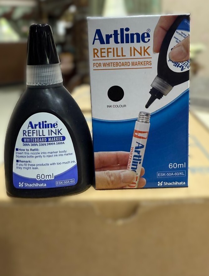 ARTLINE Whiteboard Markers Refill Ink 60ml 12 Bottles – 1 Dozen