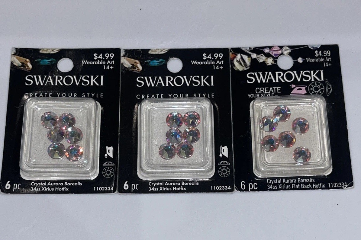Swarovski Create Your Style Crystal Aurora Borealis Lot of 3