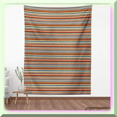 Waterproof fabric with chevron arrow and rectangle patterns 72×58 inches