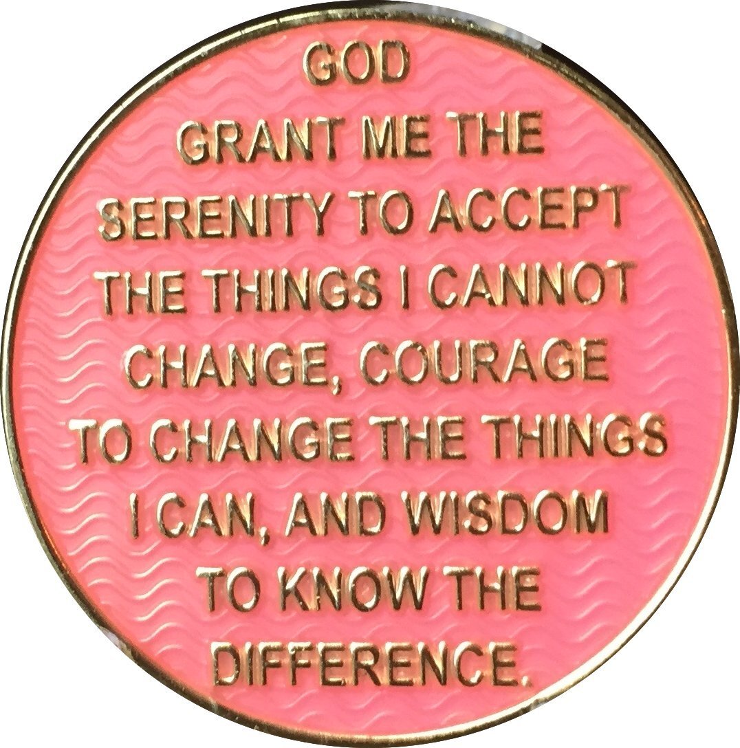 1 Month AA Medallion Reflex Pink Gold Plated 30 Day Chip
