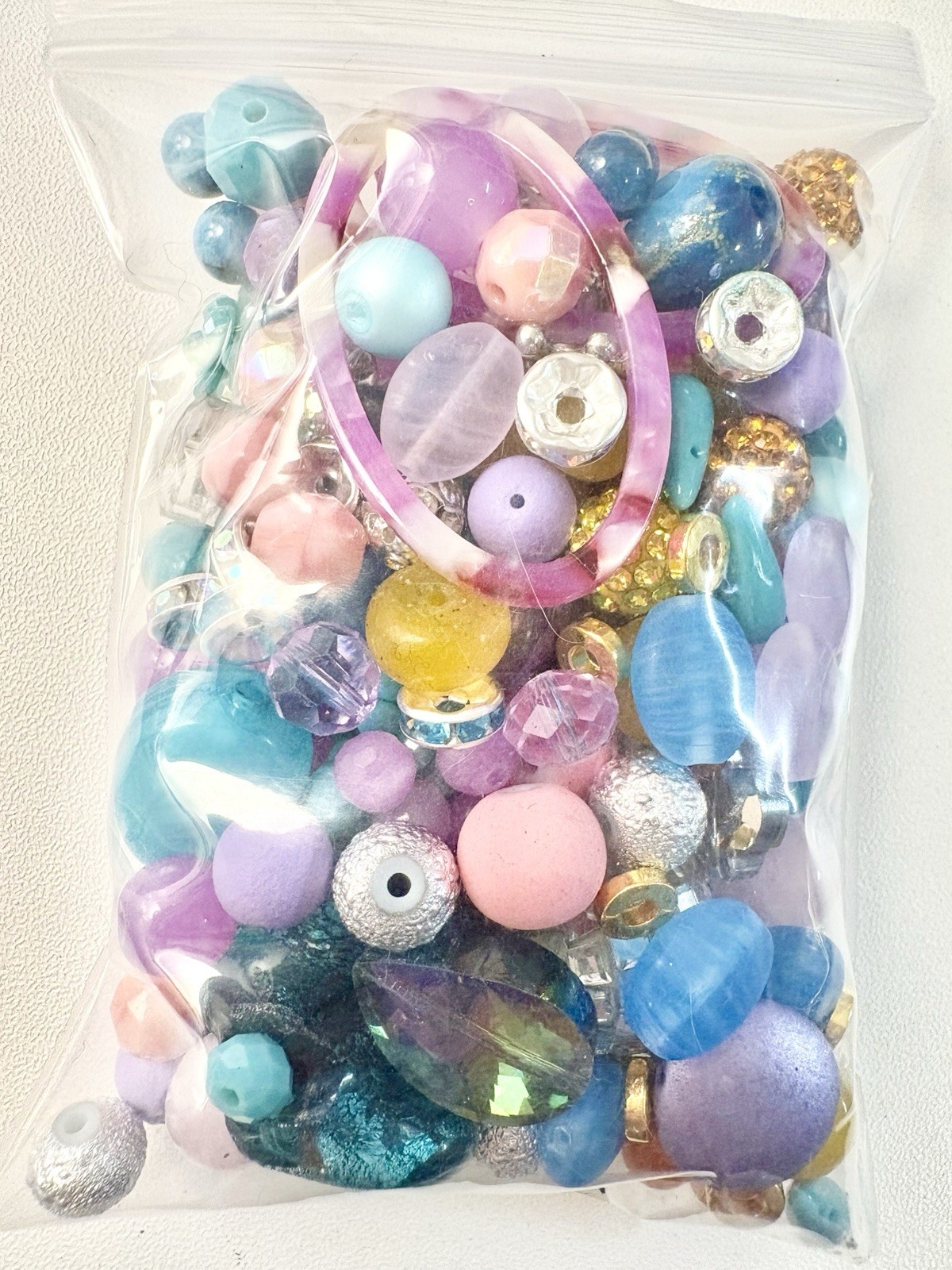 Roller Disco BEAD MIX for Jewelry Making – Glass, Gemstone, Boho, Charms