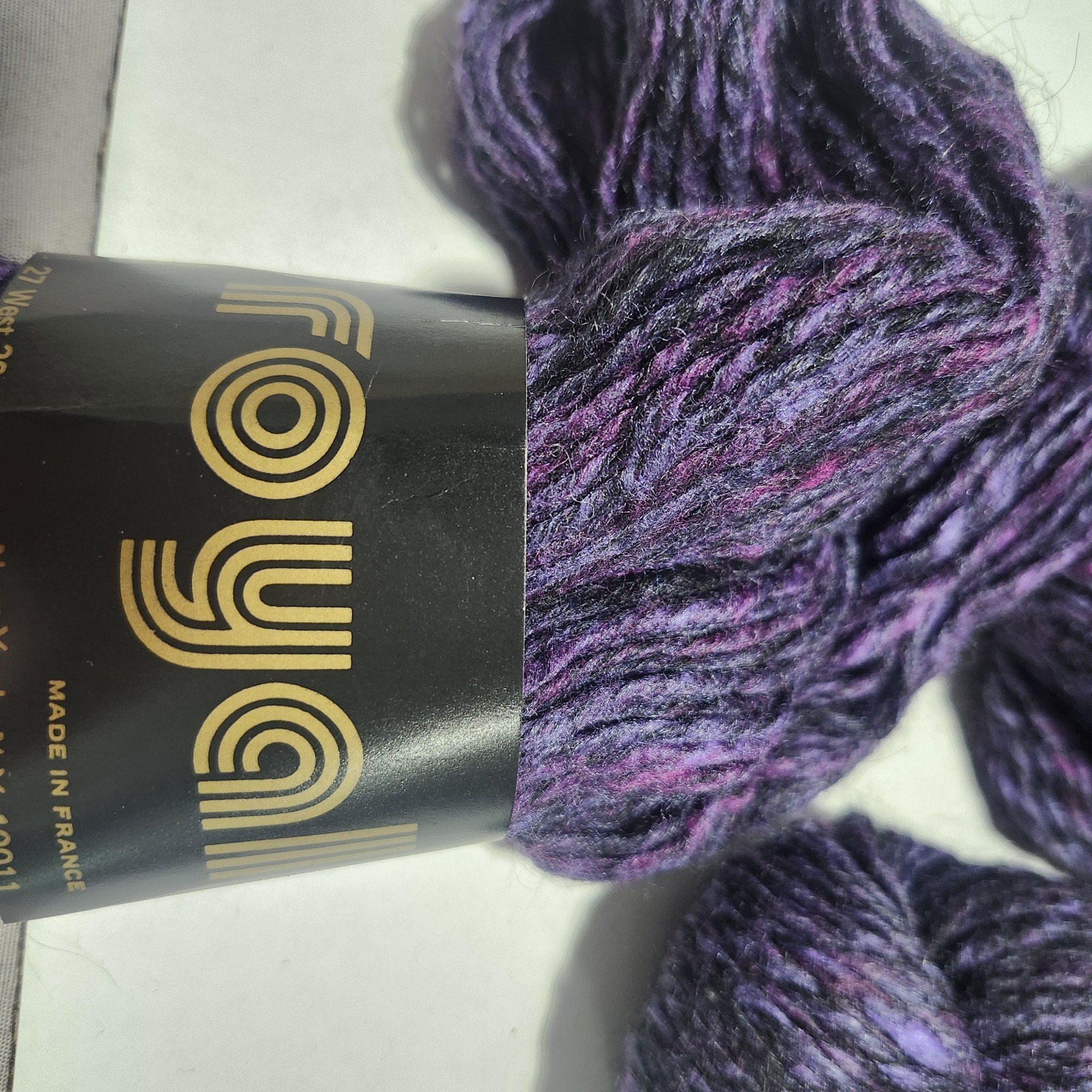 Laines Plassard Royal Wool & Silk & Kid Mohair Yarn 10 Hanks- Purple France