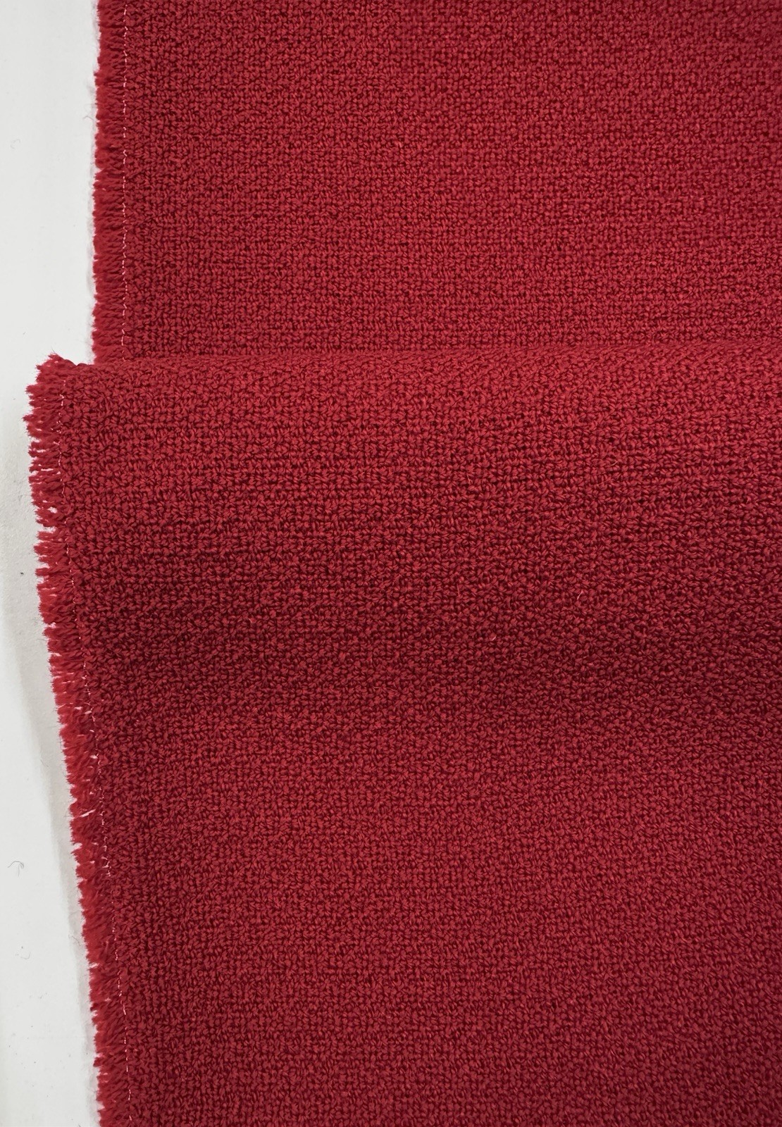 Maharam Strech Appeal In Red 7y21in, Perfect Balance Of Wool And Mohair combined