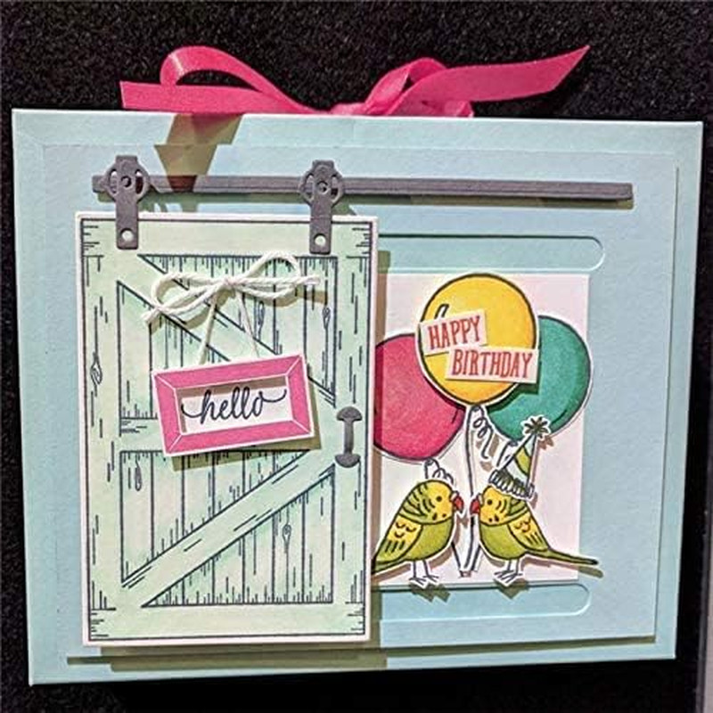 Barn Door Silicone Clear Rubber Stamp For Card Making Scrapbooking Decor DIY
