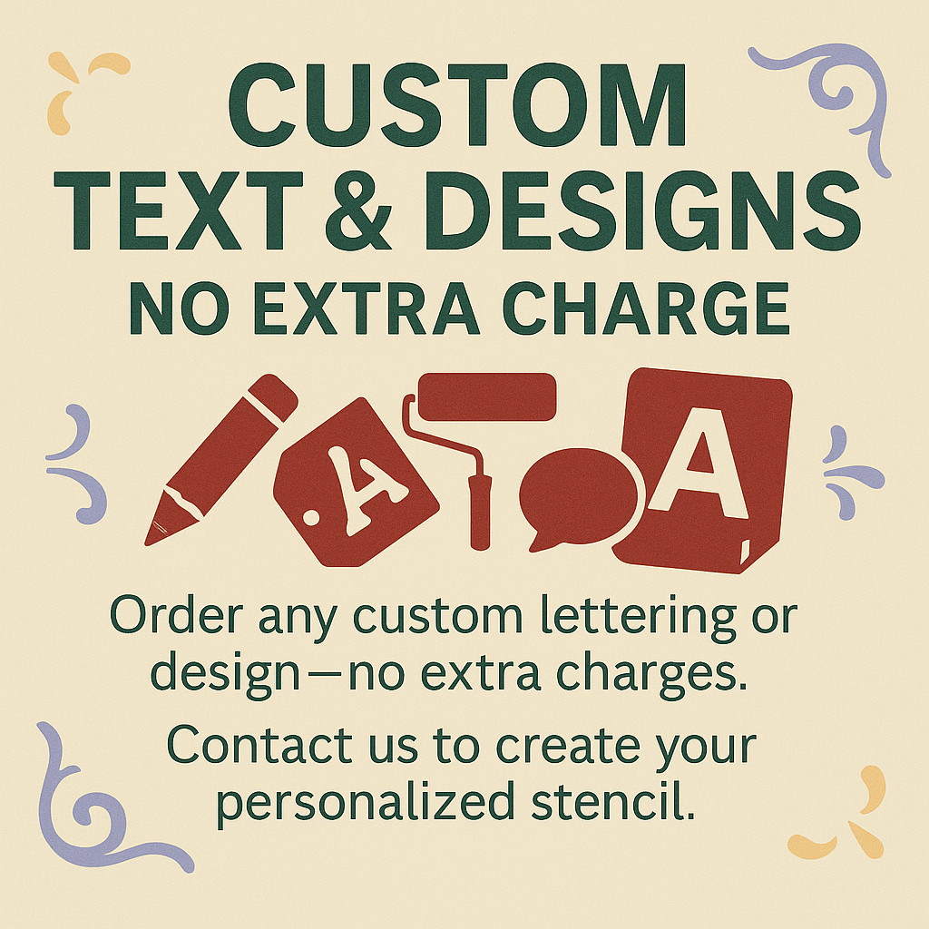 Abstract Faces Shapes Contours Wall Art Reusable Plastic Stencil – StencilAir