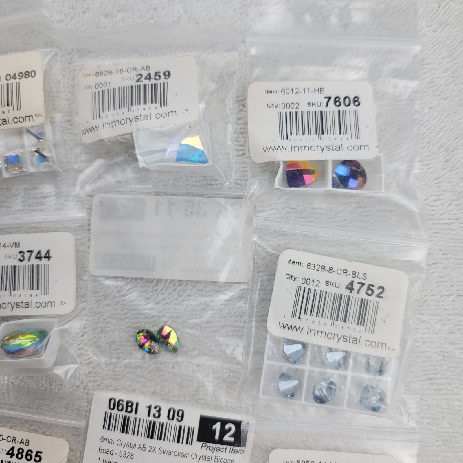 Swarovski Crystal Pendant Lot AB Vitrail Sahara Rivoli Pear Sun Mixed Qty