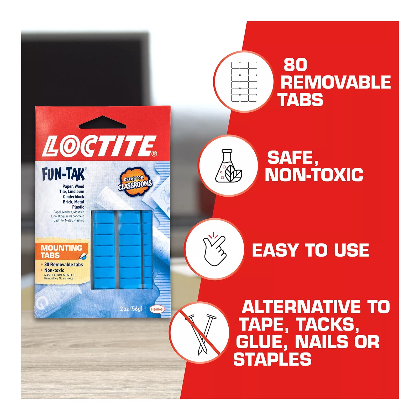 Loctite 2oz. Fun-Tak Mounting Putty New 2 oz (Pack of 1), Blue