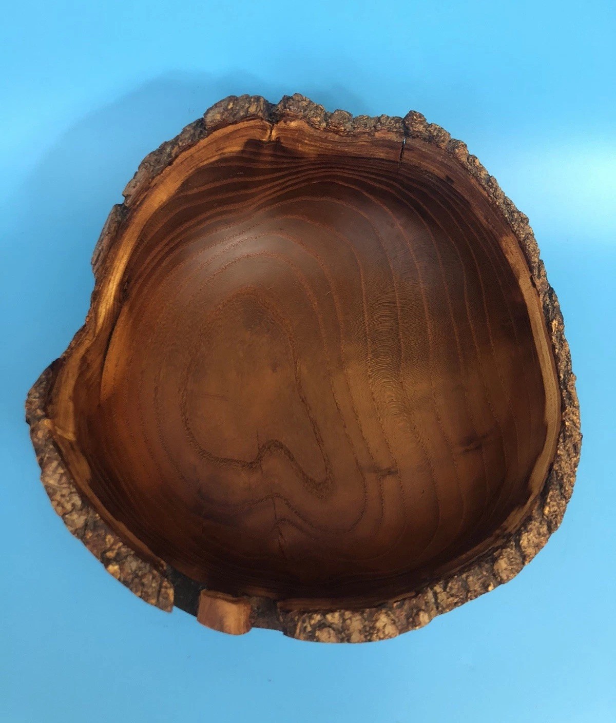 1994 Tom Mumper Mulberry Live Edge Hand-Turned Bowl Signed, Dated, #691