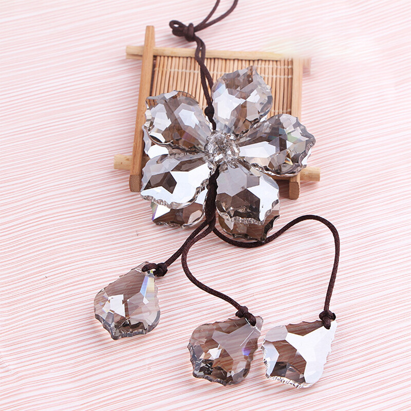 Artificial Crystal Hanging Ornaments Bling Car Rear View Mirror Pendant Decors