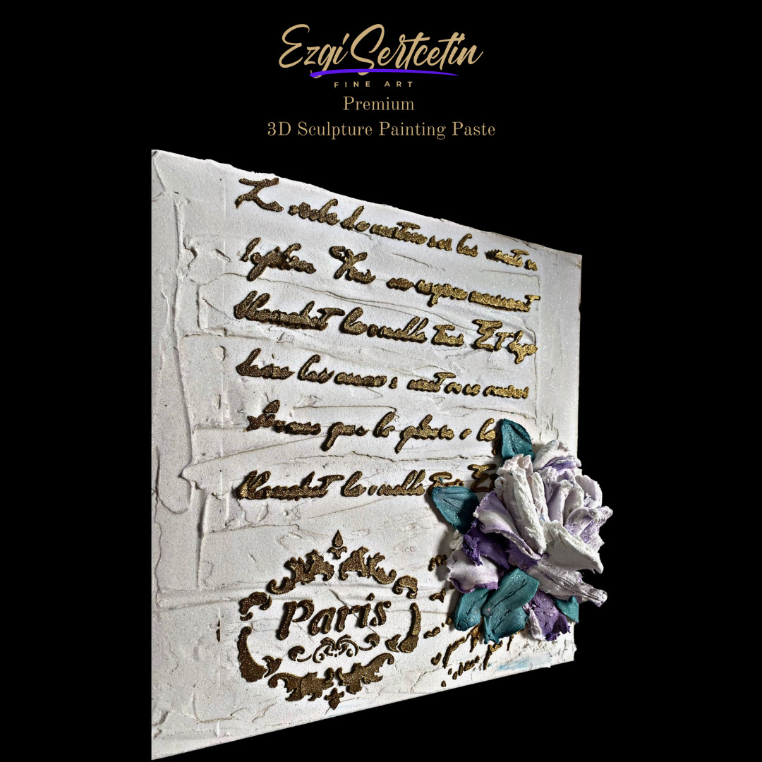 3D Sculpture Painting Paste|Texture Paste|Decorative Plaster|6 oz