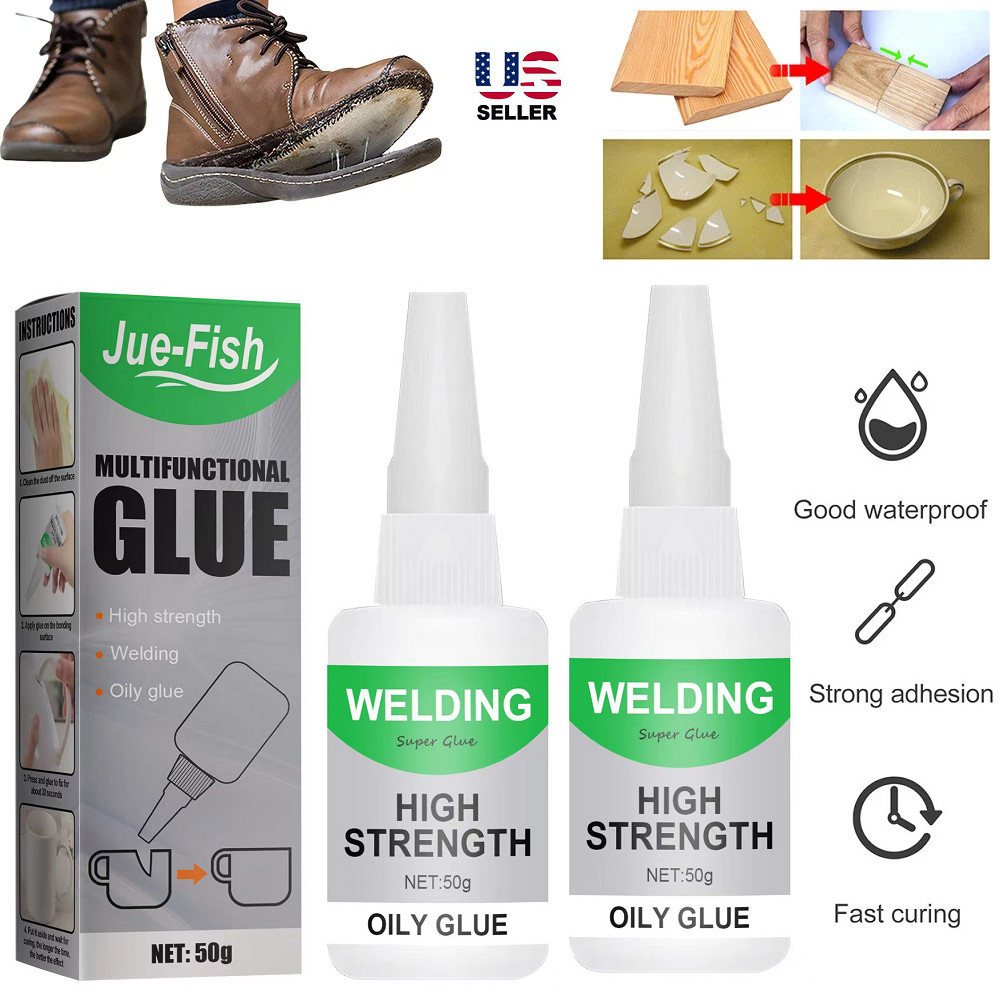 2× Multifunctional Welding High-Strength Oily Glue-Uniglue Universal Super Glue