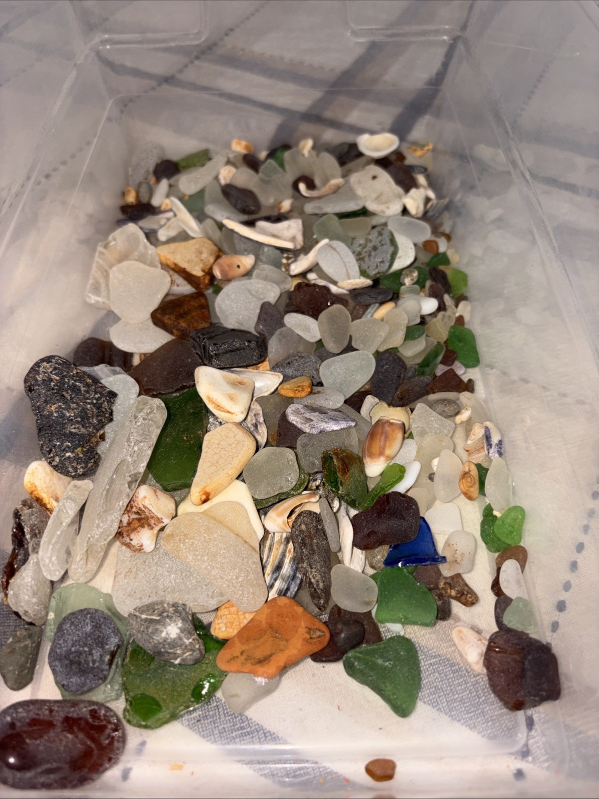 Genuine Surf Tumbled Beach Sea Glass Handpicked Multi-colors Sizes Shapes Lot