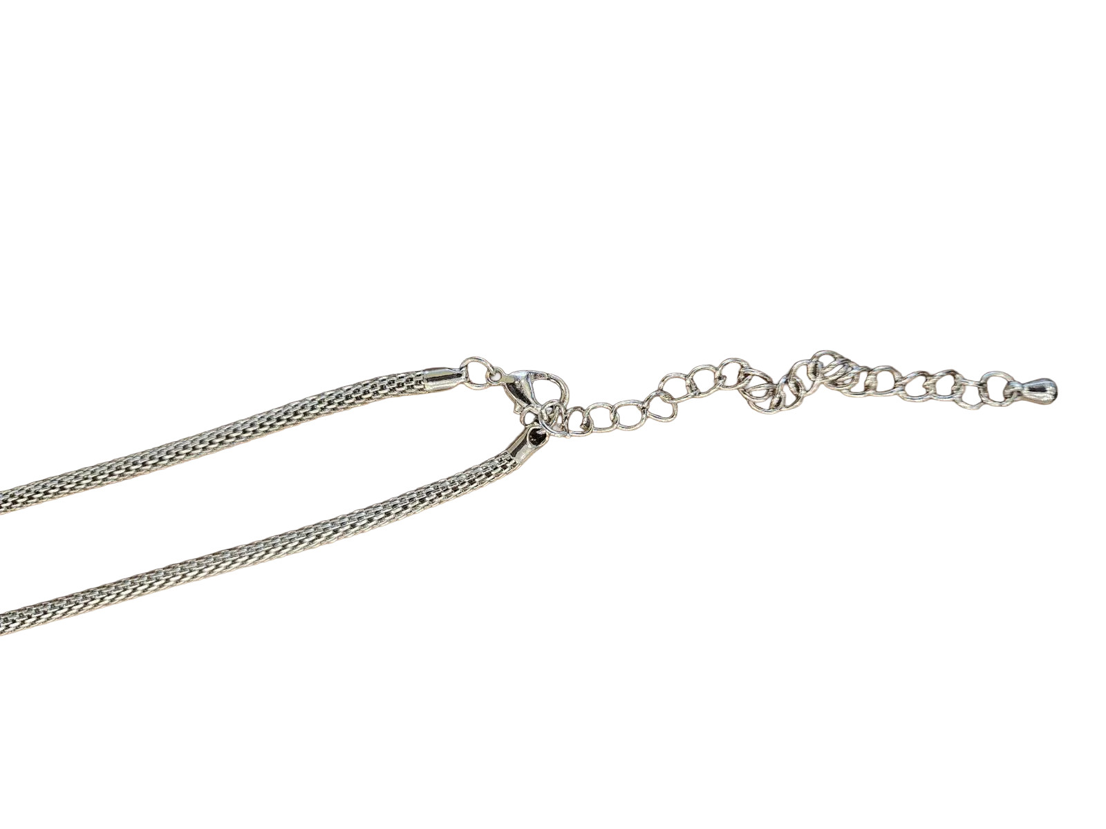 B02. “Pink Starlight Heart”, AA Silver Plated Necklace.