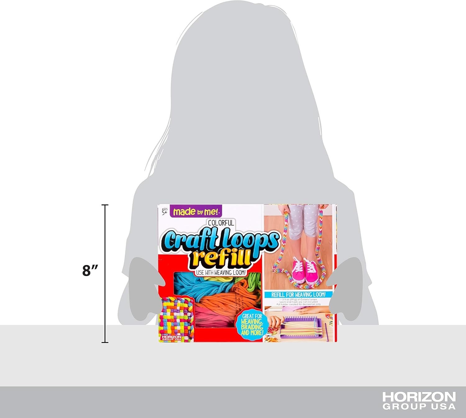 DIY Craft Kit with 210 Soft Loops in 7 Colors, Ideal for Kids’ Creative Projects