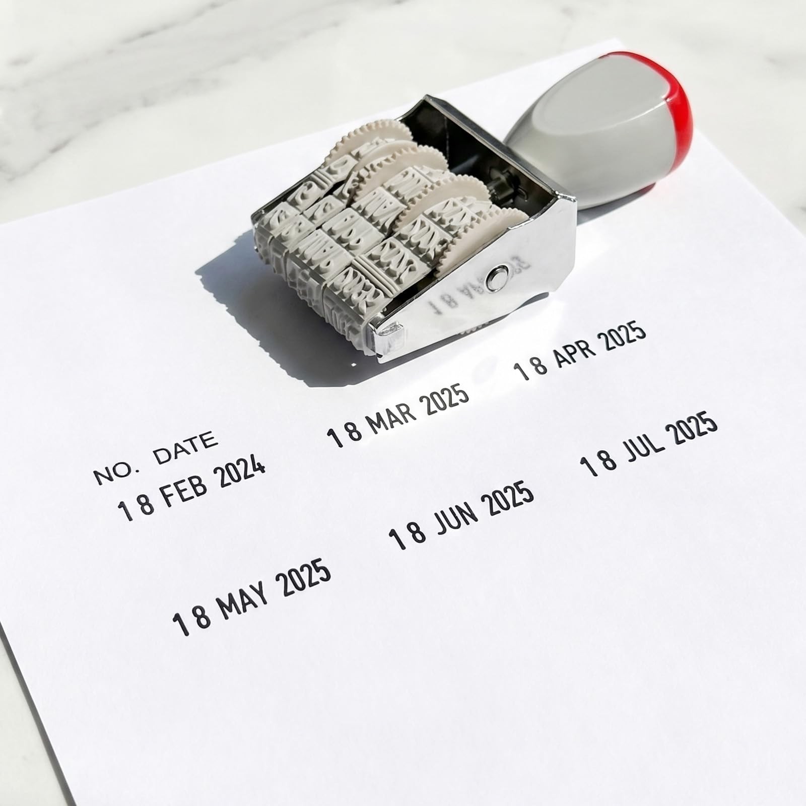 2Pcs Roller Date Stamp, Small Adjustable Inking Date Stamper, Dates Stamper I…