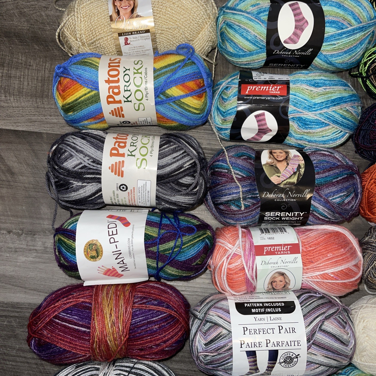 Yarns Deborah Norville Serenity-Perfect Pair-Cozy Toes Sock Weight 41-Skeins