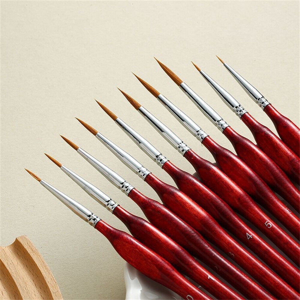 2025 1 Unit Paint Brush Set Sable Hair Detail Miniature skilled Nail Brushes#JP