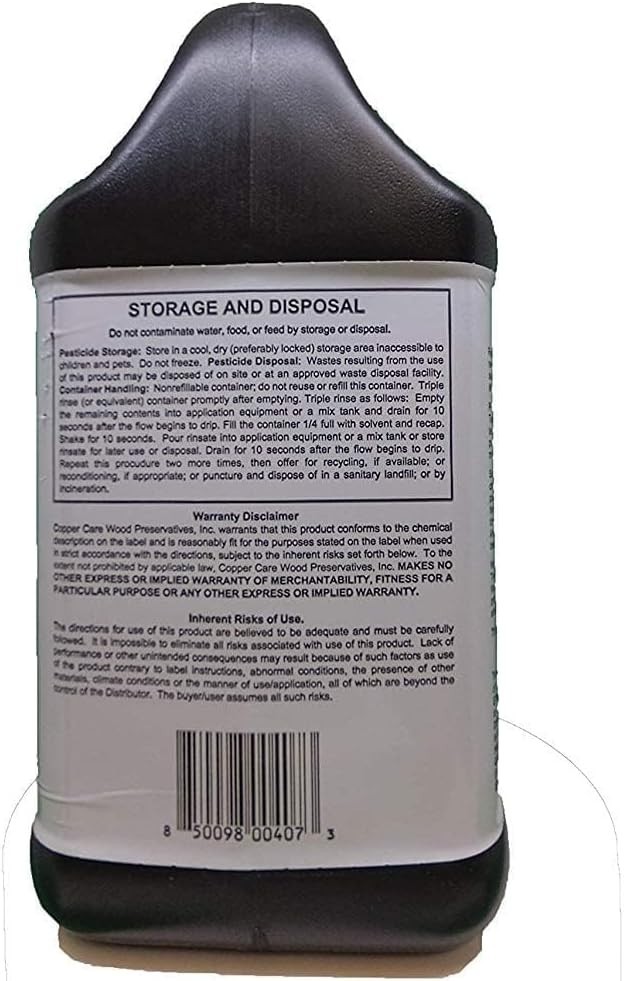 Ready-to-Use 1 Gallon Copper Naphthenate 17% Wood Preservative for Exterior Use
