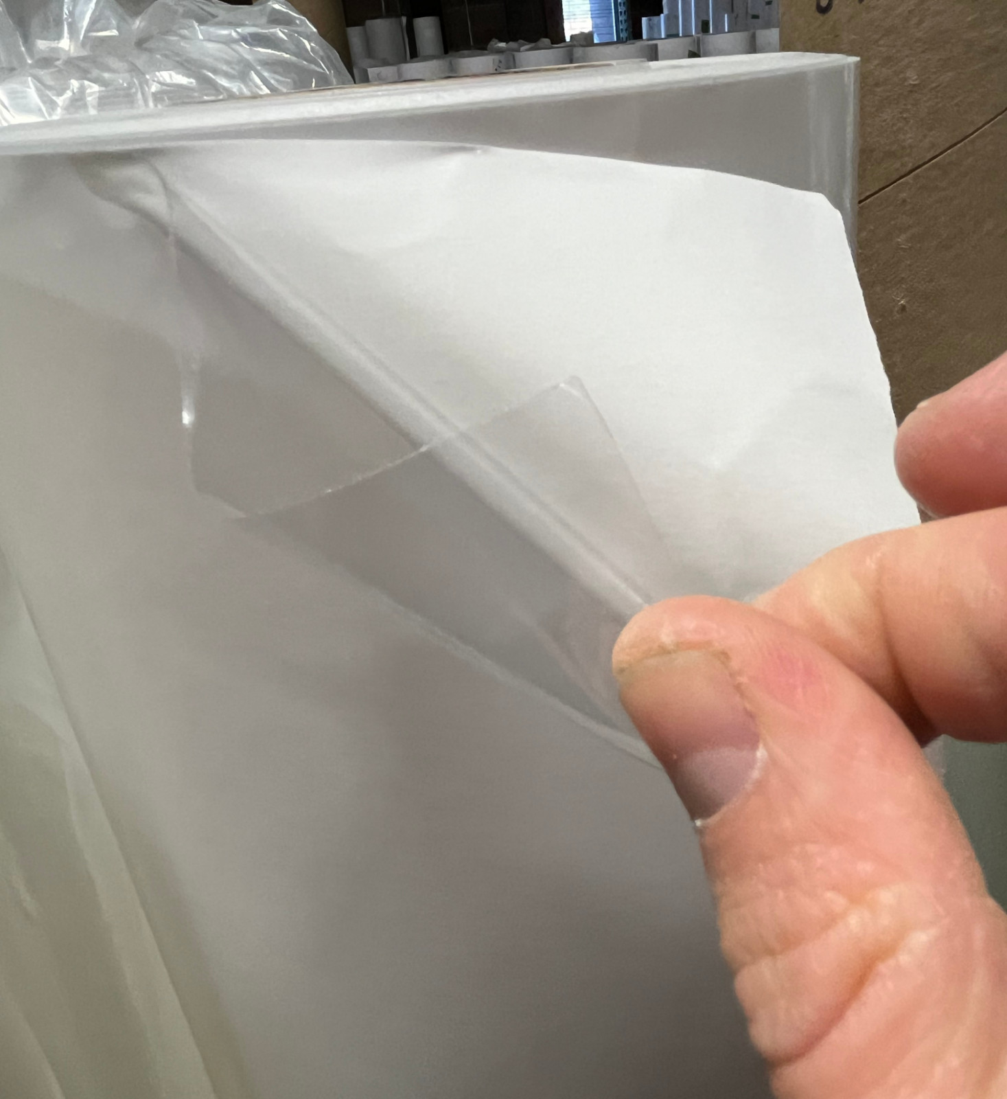 6.0mil Gloss Clear Semi-Rigid Decal Sticker Self-Adhesive Vinyl Solvent & Latex