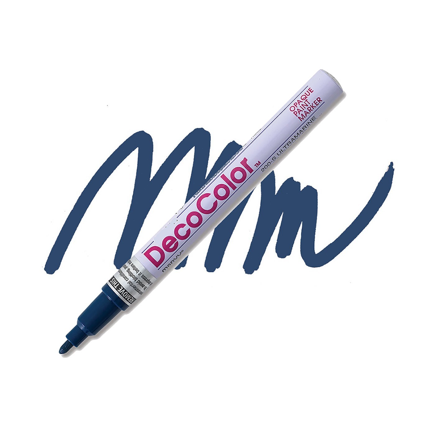 DecoColor, Paint Marker, Ultramarine Ink, Extra Fine Point, Opaque, Blue, Dark