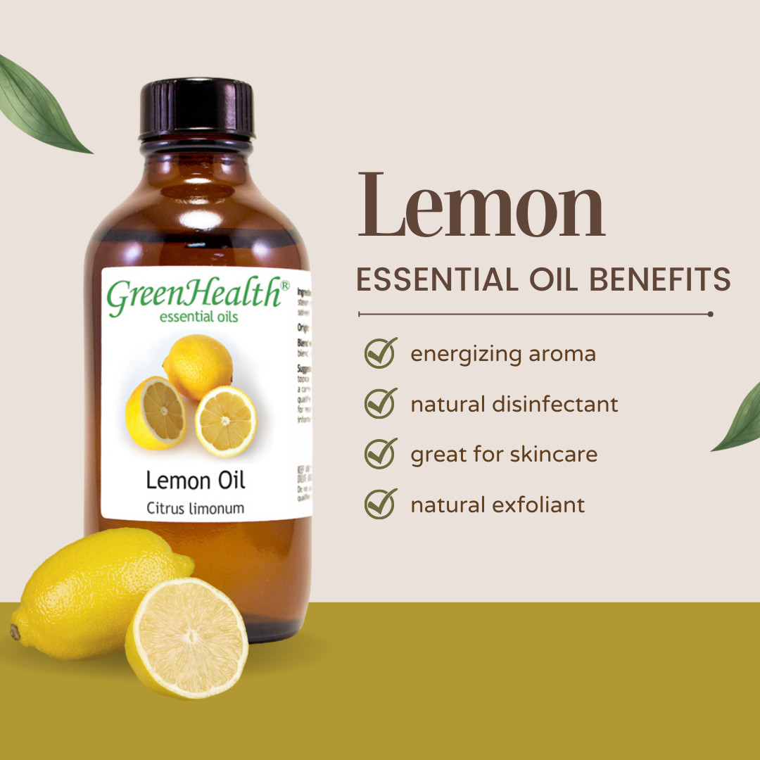 Bulk 16 fl oz Lemon Essential Oil (100% Pure & Natural) in Aluminum Bottle