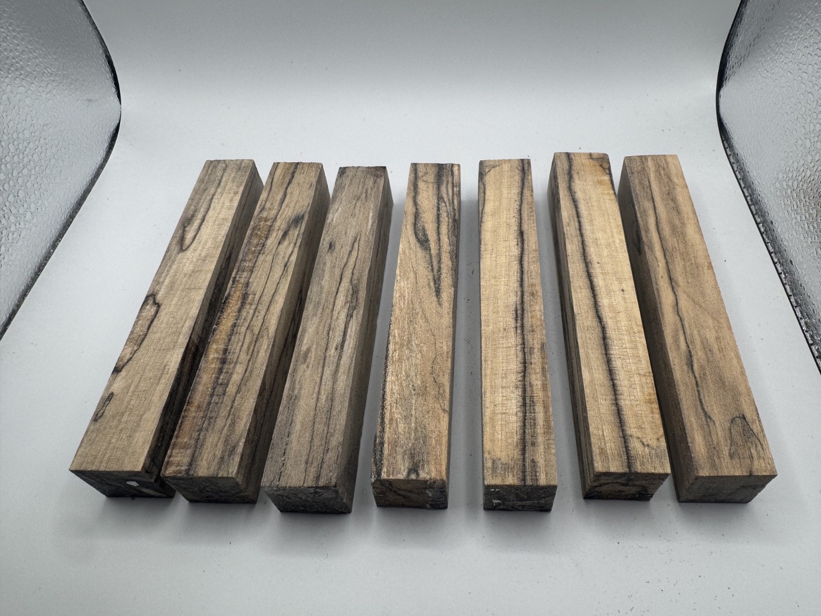 7pc Spalted Tulip Poplar Pen Blanks 5-3/8″ x 3/4″ Wood Turning Blanks