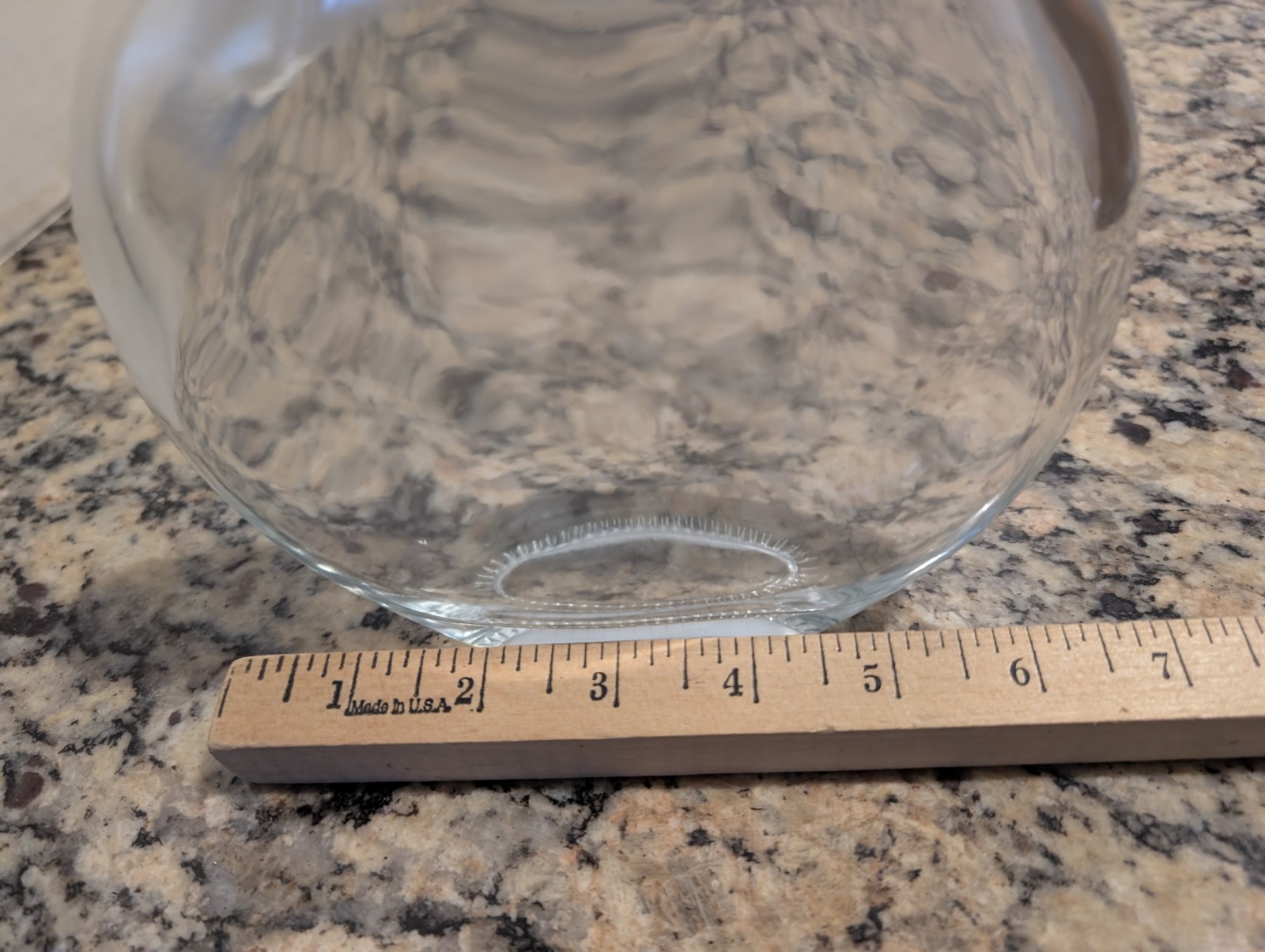LARGE CRAFTERS CLEAR GLASS CORK STOPPER BOTTLE DIY 15.9 OZ