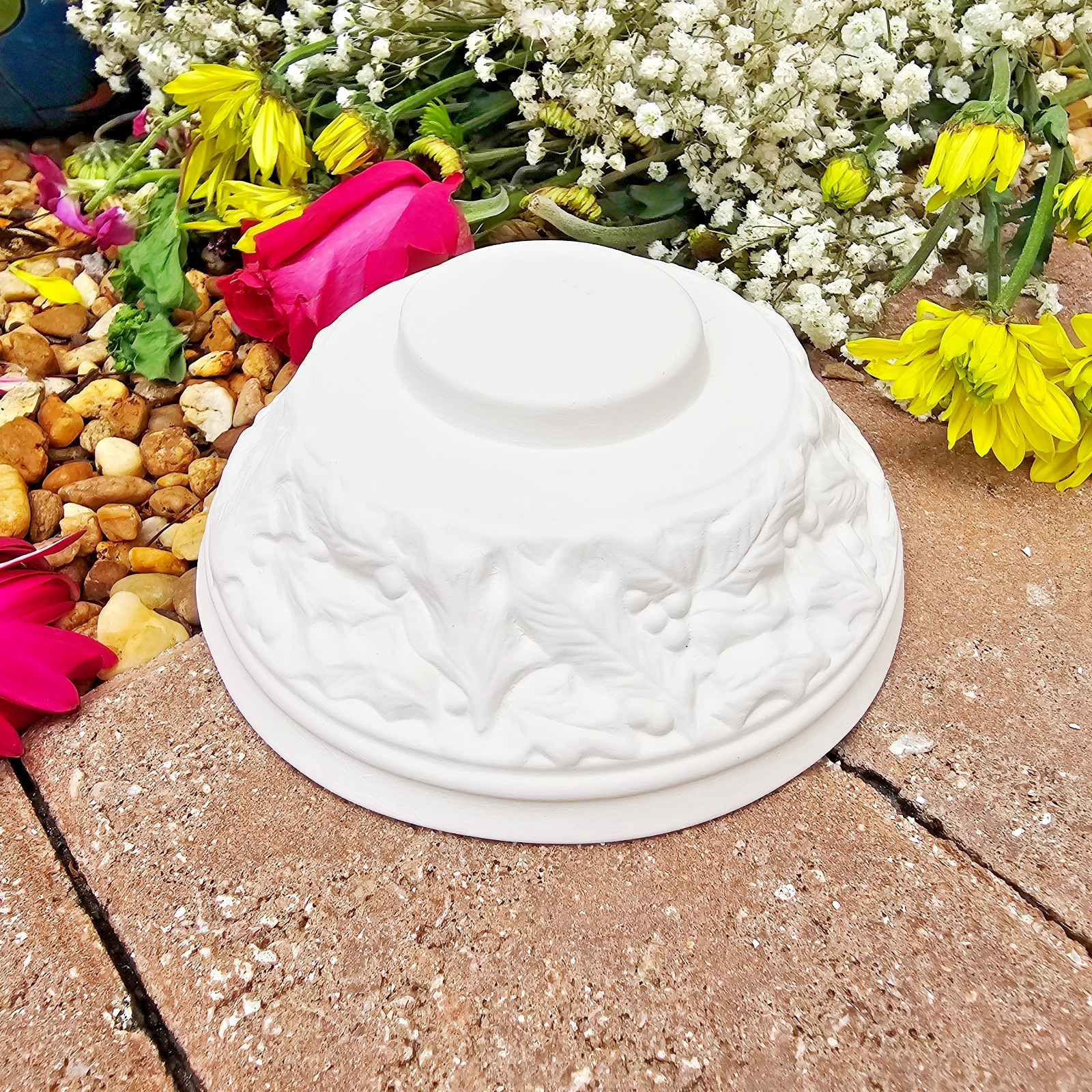 Medium Christmas Tree With Base 8″ Ceramic Bisque Ready To Paint Pottery