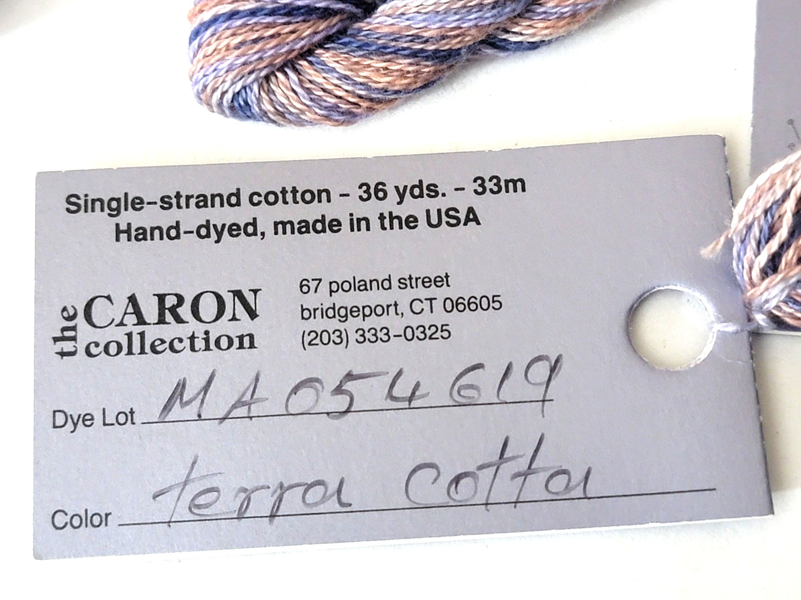 Caron Floss Embroidery MA054619 Cotton Skein Lot of 4 Crochet Multicolor Blue