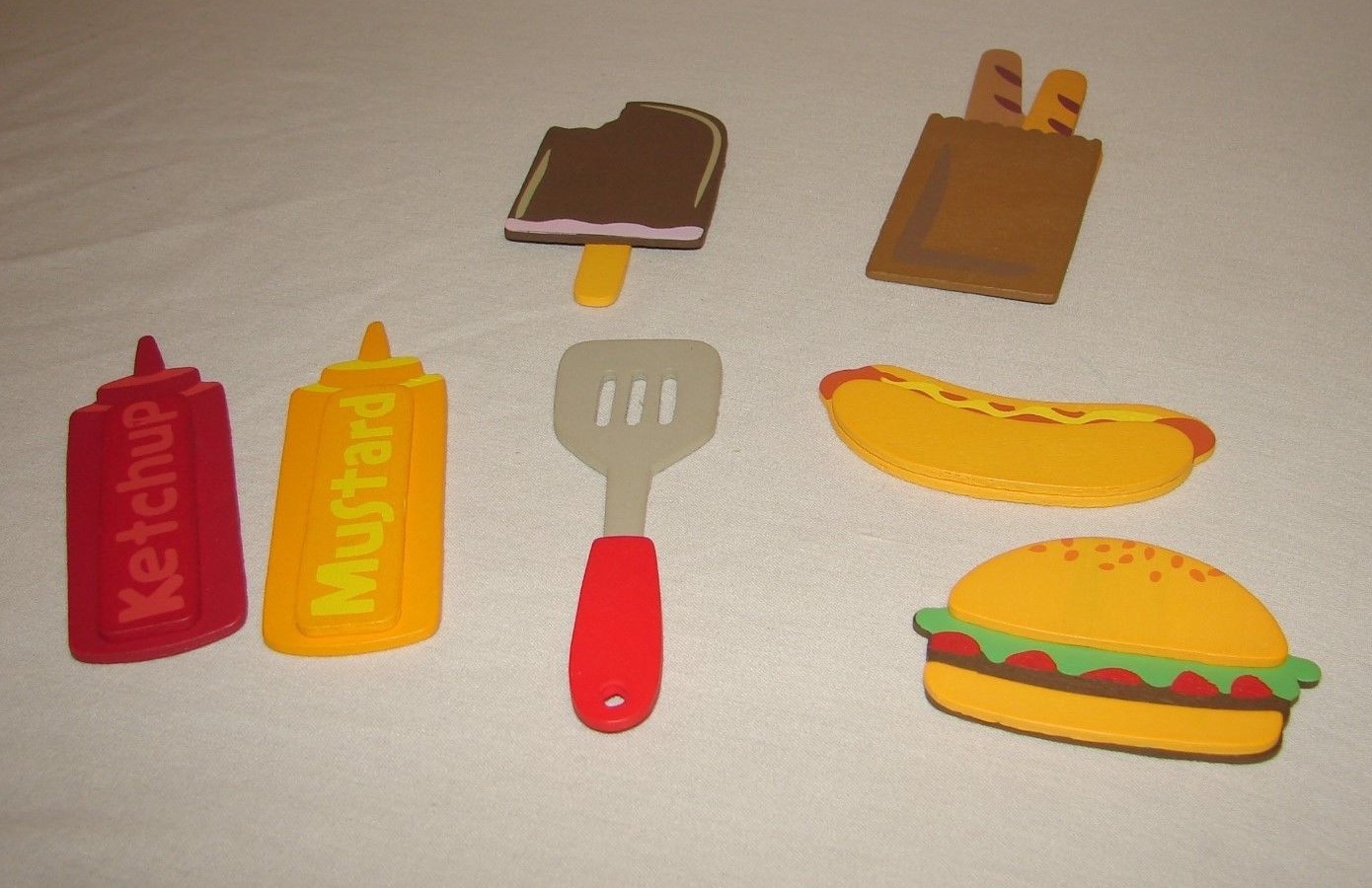 Summer Picnic Camping Embellishments Card Scrapbook Decoration Wood