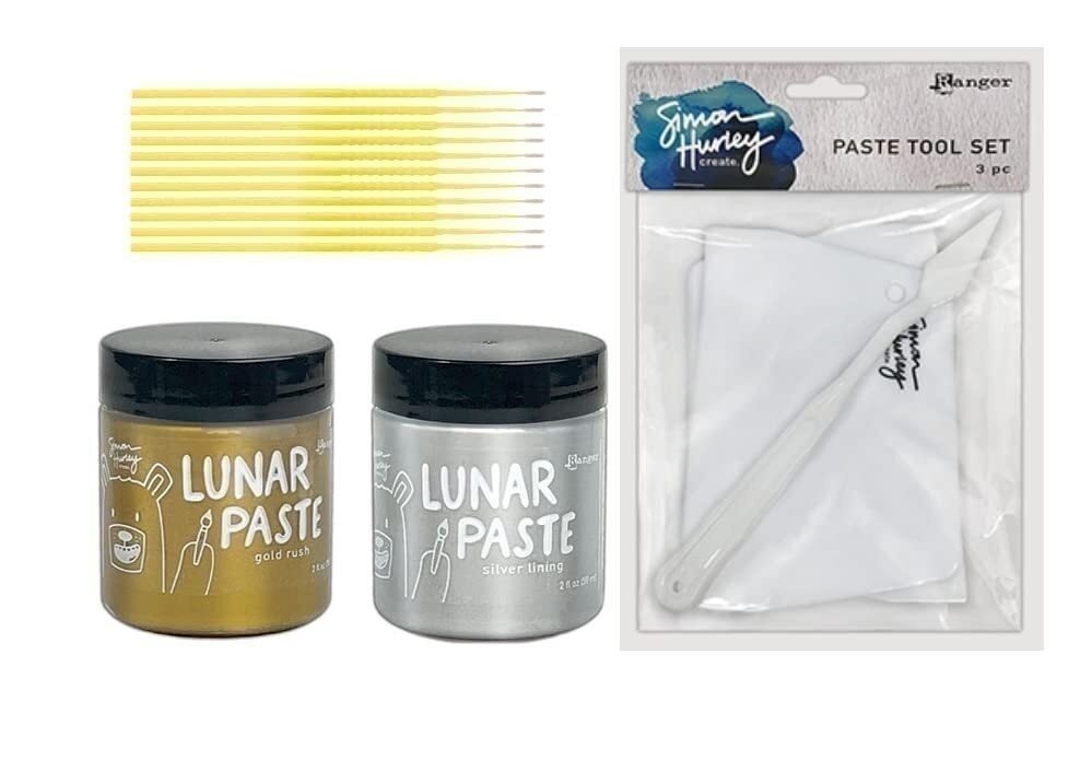Simon Hurley Lunar Paste Bundle – Gold Rush and Silver Lining with Paste Tool