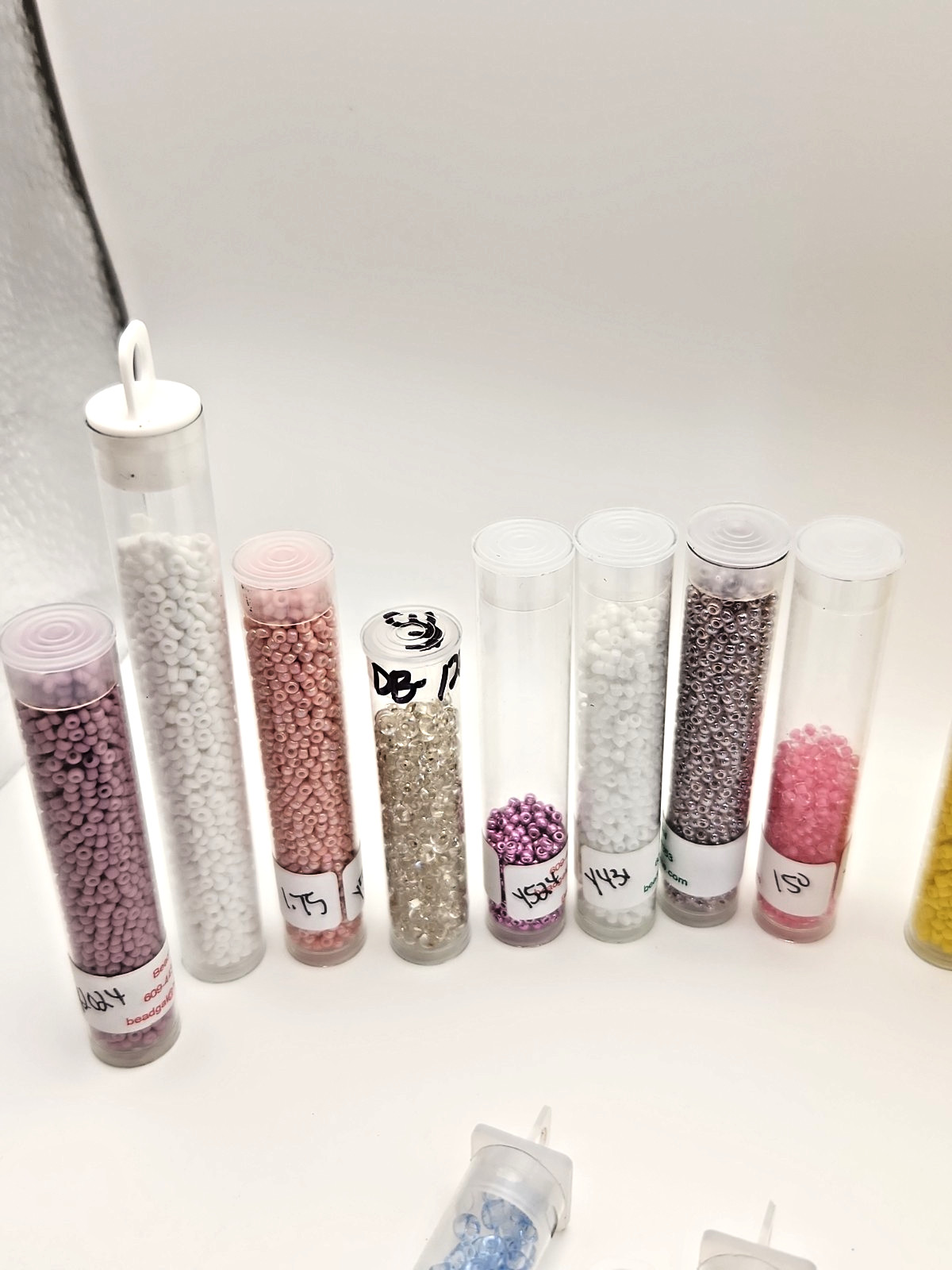 Lot of 29 Assorted Sizes Glass Seed Bead Tubes Jewelry Making Craft Beads Mixed