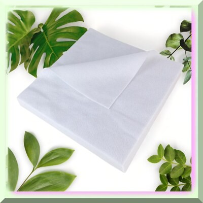 Soft White Felt Fabric Sheets 12x12in 1.4mm 20 Pack