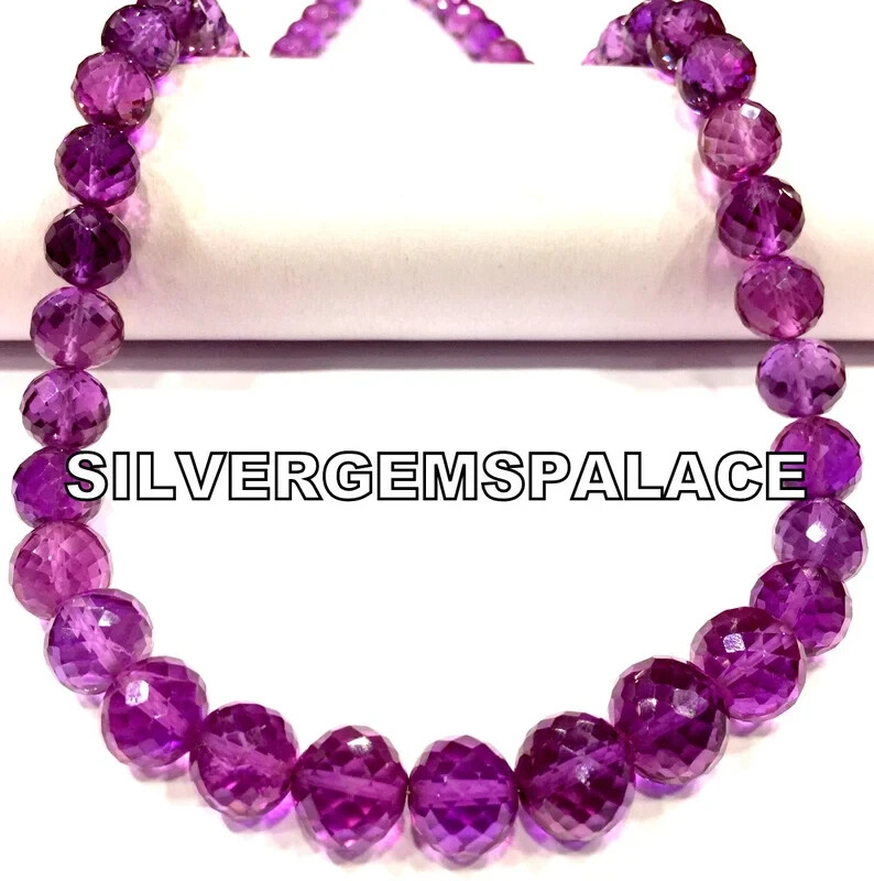 Extremely Rare~AAAA+ Alexandrite Faceted Beads Round Ball Purple Gemstone Beads.